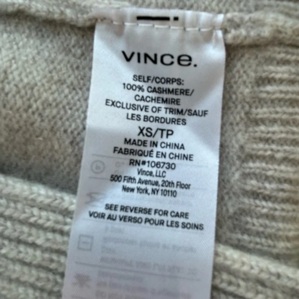 Vince Cream Cardigan Soft Knitted Layering Piece - Picture 8 of 10